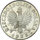 Obverse 5 Zlotych 1925 ⤔ Pattern Rim of 81 dots