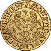 Reverse Ducat 1597 Danzig