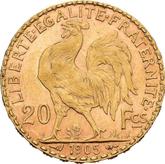Reverse 20 Francs 1905 A