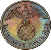 Reverse 1 Reichspfennig 1939 A