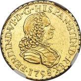 Obverse 2 Escudos 1758 Mo MM
