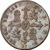 Reverse 8 Maravedís 1841 Ja Denomination on obverse