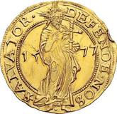 Obverse Ducat 1577 Siege of Danzig