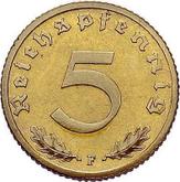 Obverse 5 Reichspfennig 1937 F