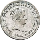 Obverse 1 Real 1838 M DG