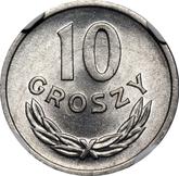 Reverse 10 Groszy 1966 MW