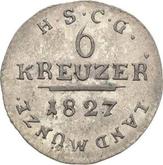 Reverse 6 Kreuzer 1827 G
