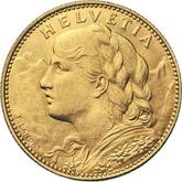 Obverse 10 Francs 1912 B Vreneli
