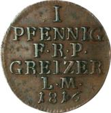 Reverse 1 Pfennig 1816