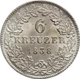 Reverse 6 Kreuzer 1838