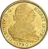 Obverse 8 Escudos 1790 P SF