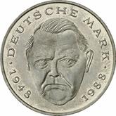 Obverse 2 Mark 1991 J Ludwig Erhard
