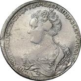 Obverse Rouble 1726 СПБ Petersburg type, portrait to the left