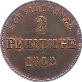 Reverse 2 Pfennig 1862