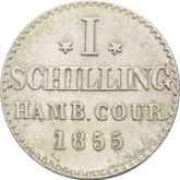 Reverse Shilling 1855