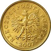 Obverse 5 Groszy 2007 MW