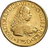 Obverse 4 Escudos 1750 So J