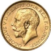 Obverse Sovereign 1918 P