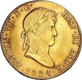 Obverse 8 Escudos 1824 PTS PJ