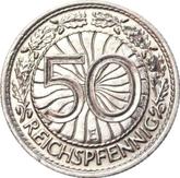 Reverse 50 Reichspfennig 1936 E