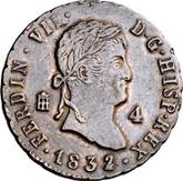 Obverse 4 Maravedís 1832
