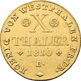 Reverse 10 Thaler 1810 B