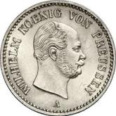 Obverse 1/6 Thaler 1864 A