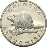 Reverse 100 Zlotych 1978 MW Beaver