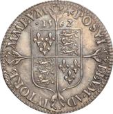 Reverse Sixpence 1562 Milled coinage