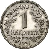 Obverse 1 Reichsmark 1937 F
