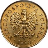 Obverse 5 Groszy 1993 MW