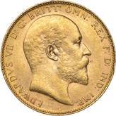 Obverse Sovereign 1909 P