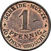 Reverse 1 Pfennig 1847 F