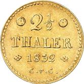 Reverse 2 1/2 Thaler 1832 CvC