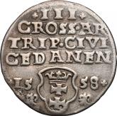 Reverse 3 Groszy (Trojak) 1558 Danzig
