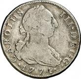 Obverse 4 Reales 1774 M PJ
