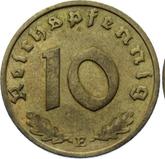 Obverse 10 Reichspfennig 1938 E