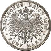 Reverse 5 Mark 1908 G Baden