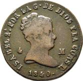 Obverse 4 Maravedís 1840 Ja