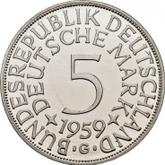 Obverse 5 Mark 1959 G