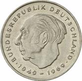 Obverse 2 Mark 1973 D Theodor Heuss