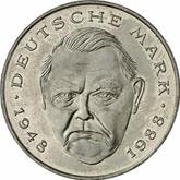 Obverse 2 Mark 1991 G Ludwig Erhard