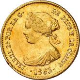 Obverse 4 Escudos 1865