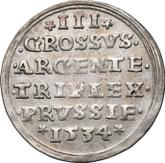 Reverse 3 Groszy (Trojak) 1534 Torun