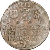 Reverse 3 Groszy (Trojak) 1662 AT