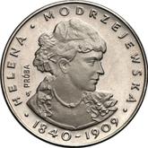 Reverse 100 Zlotych 1974 MW SW Pattern Helena Modrzejewska