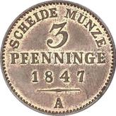 Reverse 3 Pfennig 1847 A