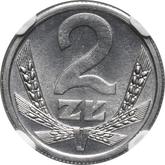 Reverse 2 Zlote 1990 MW