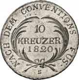 Reverse 10 Kreuzer 1820 S
