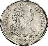 Obverse 2 Reales 1772 M PJ